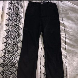 NYDJ Black velvet jeans